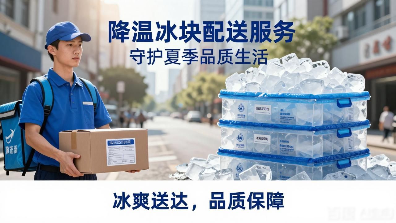 降温冰块配送服务 守护上海松江夏季品质生活